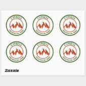 Provinciepark Cypress Ronde Sticker (Vel)