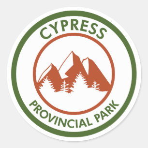 Provinciepark Cypress Ronde Sticker