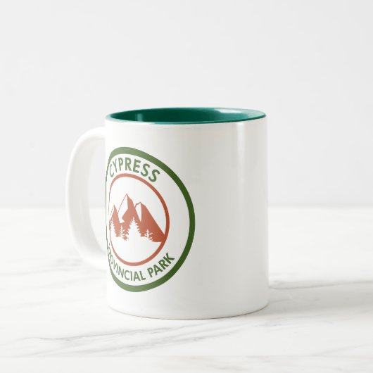 Provinciepark Cypress Tweekleurige Koffiemok (Voorkant links)