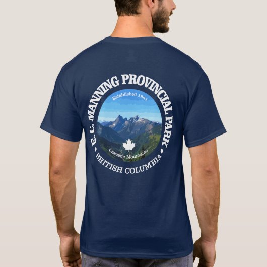 Provinciepark EC Manning T-shirt (Achterkant)