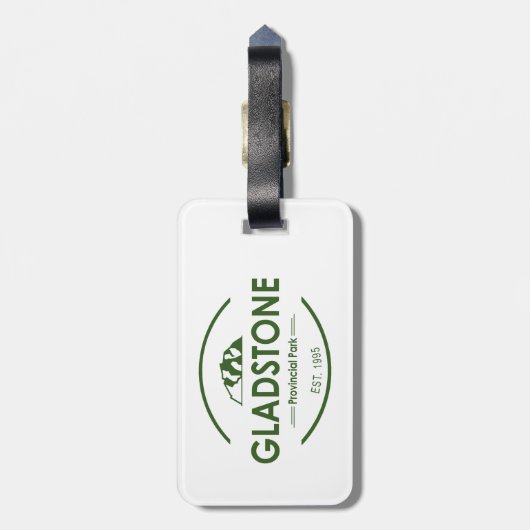 Provinciepark Gladstone Bagagelabel (Achterkant verticaal)
