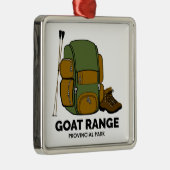 Provinciepark Goat Range Metalen Ornament (Rechts)