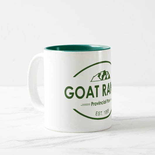 Provinciepark Goat Range Tweekleurige Koffiemok (Voorkant links)