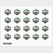 Provinciepark Goat Range Vierkante Sticker (Vel)