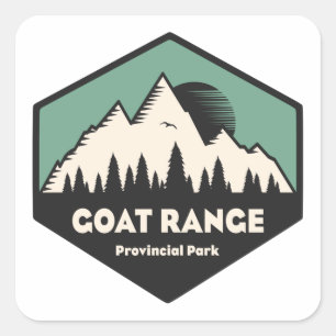 Provinciepark Goat Range Vierkante Sticker
