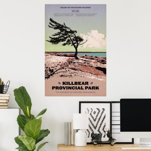 Provinciepark Killbeer Poster (Thuiskantoor)
