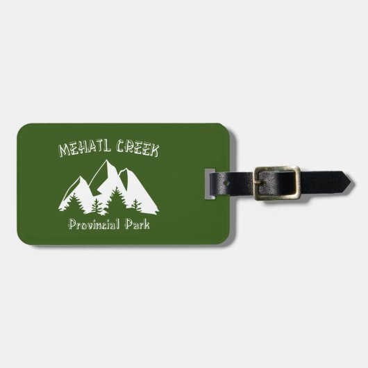 Provinciepark Mehatl Creek Bagagelabel (Voorkant horizontaal)