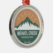 Provinciepark Mehatl Creek Metalen Ornament (Rechts)
