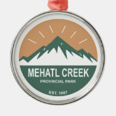 Provinciepark Mehatl Creek Metalen Ornament (Voorkant)