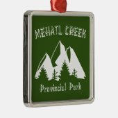 Provinciepark Mehatl Creek Metalen Ornament (Rechts)