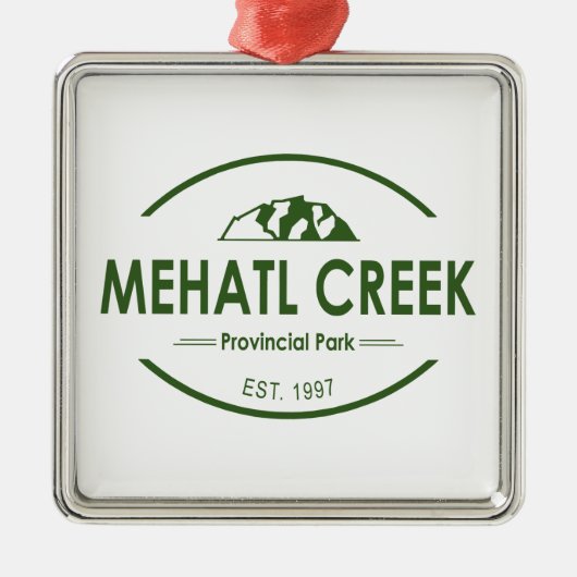 Provinciepark Mehatl Creek Metalen Ornament (Voorkant)