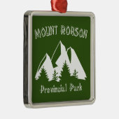 Provinciepark Mount Robson Metalen Ornament (Rechts)