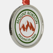 Provinciepark Mount Robson Metalen Ornament (Rechts)