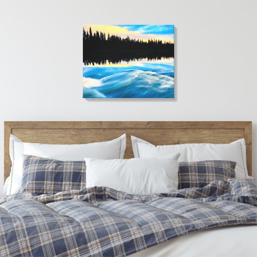 Provinciepark Pisew Herfsten | Canada Canvas Afdruk (Insitu (Slaapkamer))