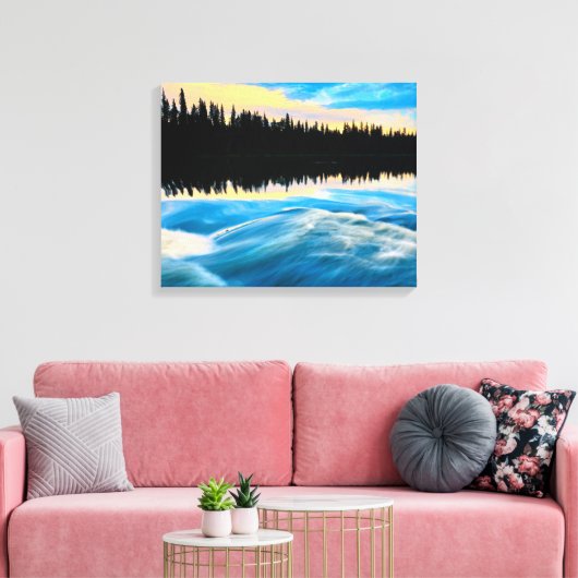Provinciepark Pisew Herfsten | Canada Canvas Afdruk (Insitu (Woonkamer))