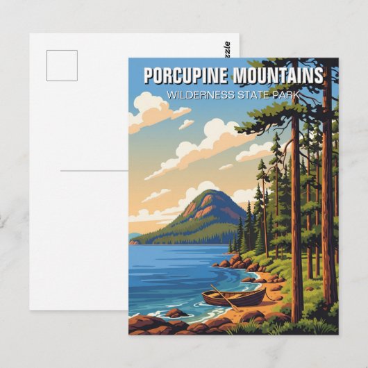 Provinciepark Porcupine Mountains Wilderness Briefkaart (Voorkant / Achterkant)