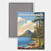 Provinciepark Porcupine Mountains Wilderness Magneet (Voorkant / Achterkant)