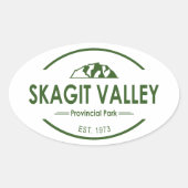 Provinciepark Skagit Valley Ovale Sticker (Voorkant)