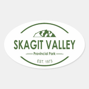 Provinciepark Skagit Valley Ovale Sticker
