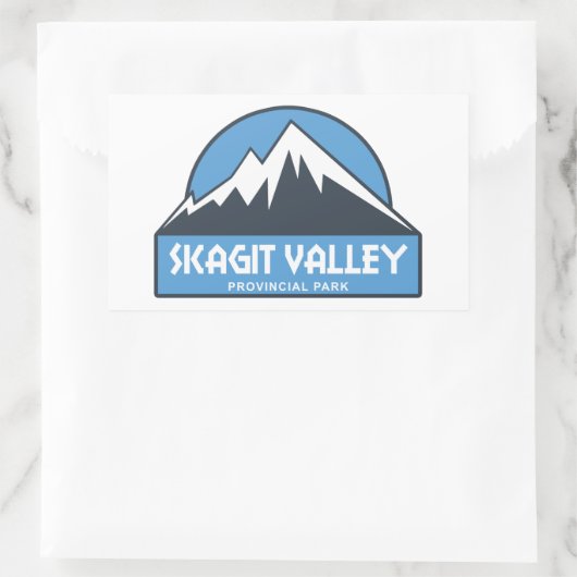 Provinciepark Skagit Valley Rechthoekige Sticker (Tas)