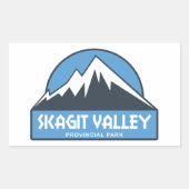 Provinciepark Skagit Valley Rechthoekige Sticker (Voorkant)