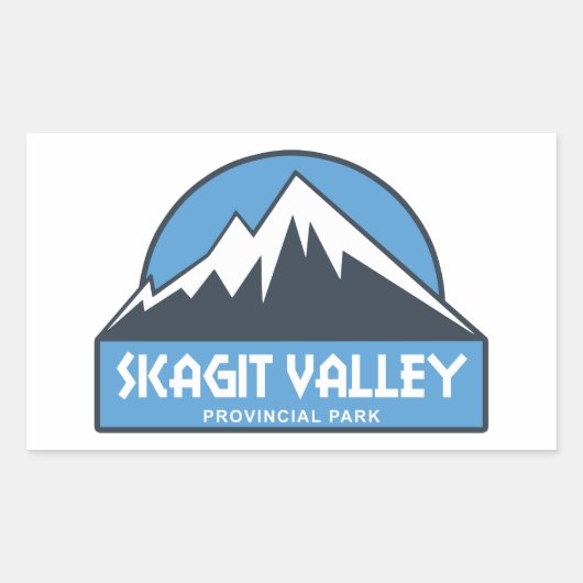 Provinciepark Skagit Valley Rechthoekige Sticker (Voorkant)