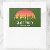 Provinciepark Skagit Valley Rechthoekige Sticker (Tas)