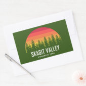 Provinciepark Skagit Valley Rechthoekige Sticker (Envelop)