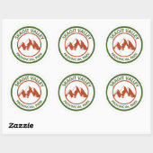 Provinciepark Skagit Valley Ronde Sticker (Vel)