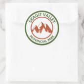 Provinciepark Skagit Valley Ronde Sticker (Tas)