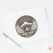 Provinciepark Skagit Valley Ronde Sticker (Envelop)