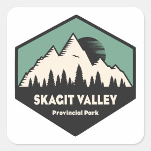 Provinciepark Skagit Valley Vierkante Sticker