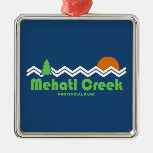 Provinciepark van Mehatl Creek Metalen Ornament (Voorkant)