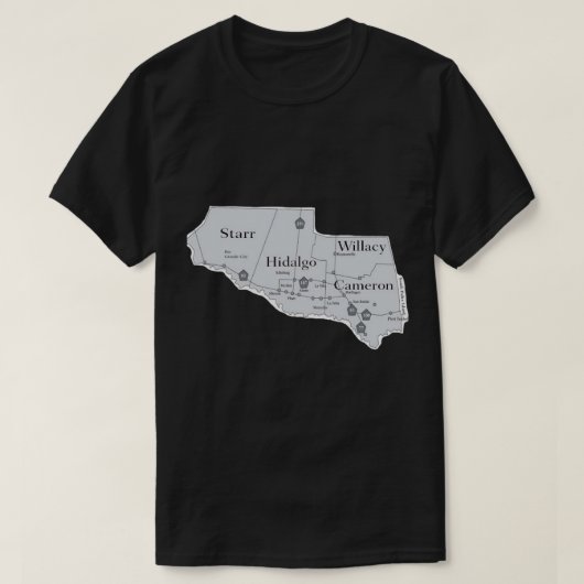 Provincies van de Rio Grande Valley T-shirt (Design voorkant)