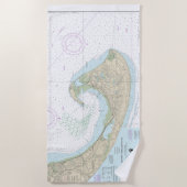 Provincietown Harbour Nautische kaart 13249 Strandlaken (Voorkant)