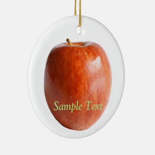 Provinkte rode appel keramisch ornament (Rechts)