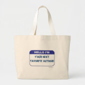 Provisionaire markt voor aangepaste Labels Grote Tote Bag (Voorkant)