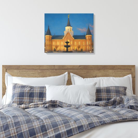 Provo City Center Temple Painting™ LDS Art Canvas (Insitu (Slaapkamer))