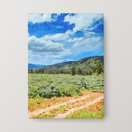 Provo River Valley in het Uinta-gebergte Button (Voorkant)