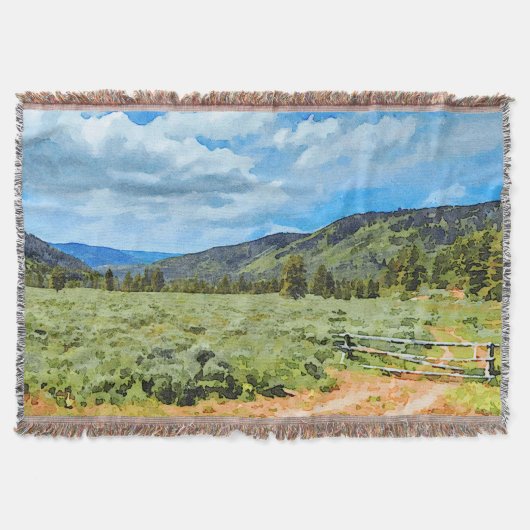 Provo River Valley in het Uinta-gebergte Deken (Voorkant)