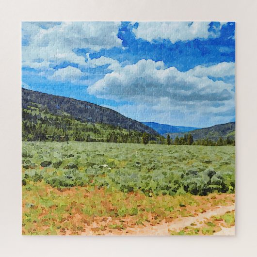 Provo River Valley in het Uinta-gebergte Legpuzzel (Verticaal)