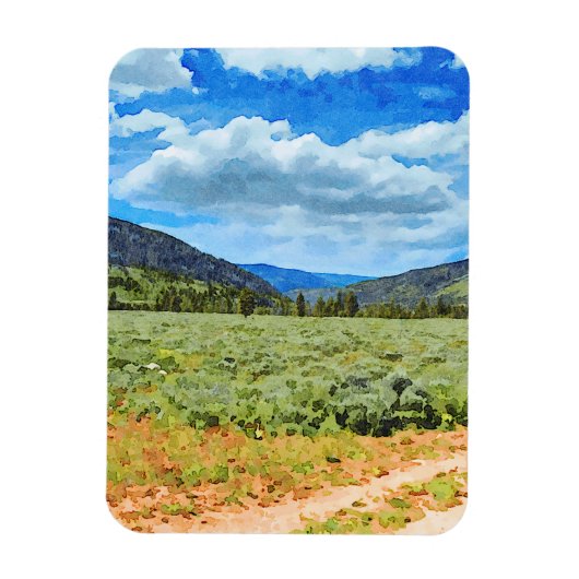 Provo River Valley in het Uinta-gebergte Magneet (Verticaal)