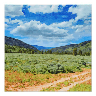 Provo River Valley in het Uinta-gebergte Perfect Poster
