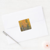 Provo-rivier en espelbomen vierkante sticker (Envelop)