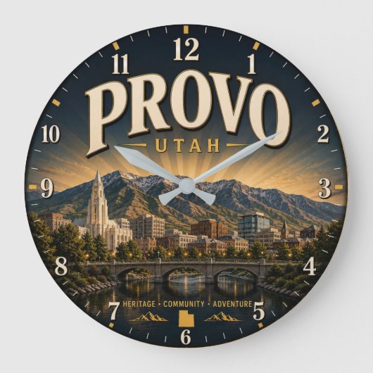 Provo Utah Grote Klok (Voorkant)