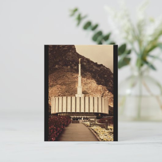 Provo, Utah LDS Temple Briefkaart (Staand voorkant)