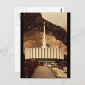Provo, Utah LDS Temple Briefkaart (Voorkant / Achterkant)