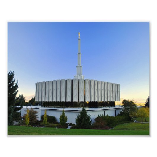 Provo, Utah LDS Temple Foto Afdruk (Voorkant)