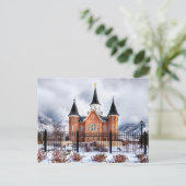 Provo Utah Souvenir Stadscentrum Temple Briefkaart (Staand voorkant)
