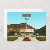 Provo Utah Temple  Briefkaart (Voorkant / Achterkant)